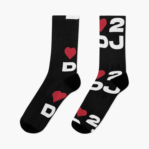 Item preview, Love 2 DJ – Bold Minimal DJ Heart Design designed and sold by TipTop GFX.