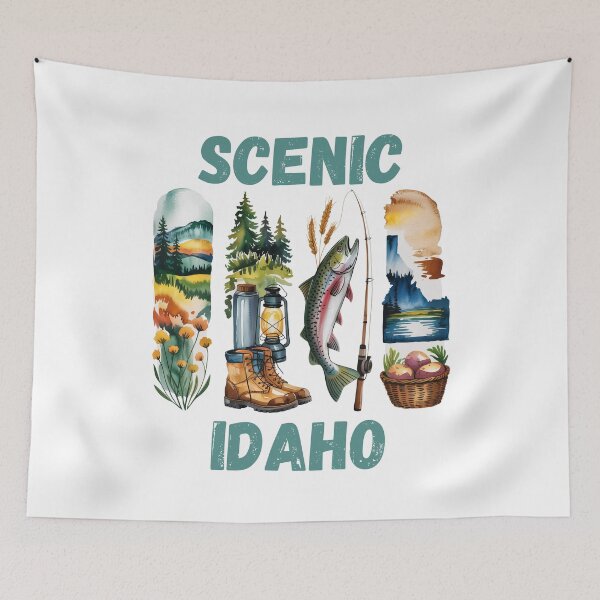 Item preview, Scenic Idaho – gem state pride & nature design designed and sold by CleanDecor.
