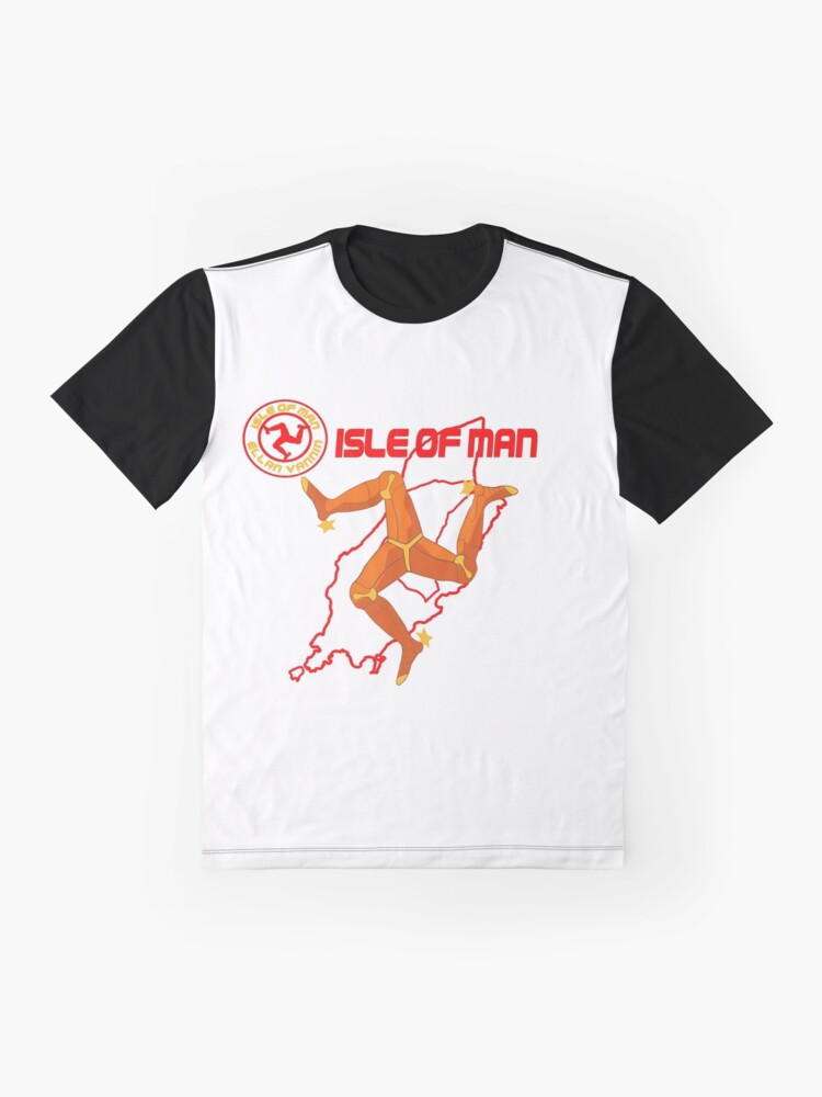 Alternate view of 3 Legs of Man Map Graphic T-Shirt