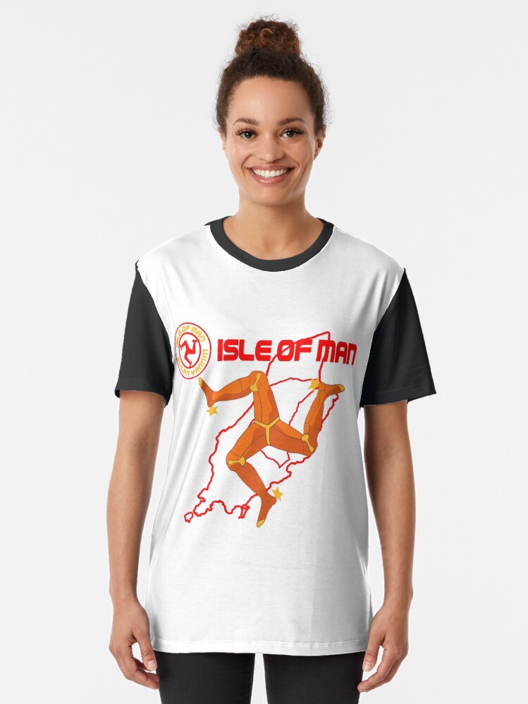 Alternate view of 3 Legs of Man Map Graphic T-Shirt