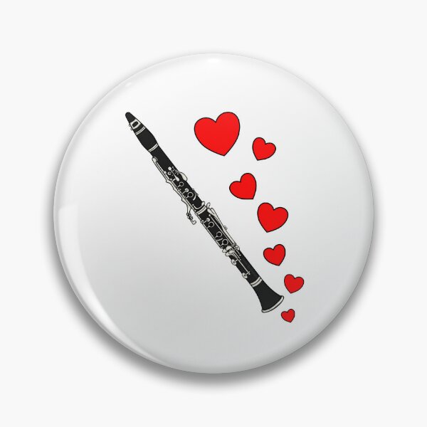 Item preview, Valentines Day Clarinet Player Clarinetist Anniversary Wedding Musician designed and sold by doodlerob.