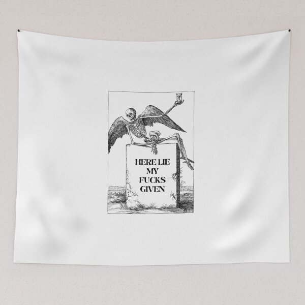 Item preview, Here Lie All My Fucks Given designed and sold by Club_Anxiety_.
