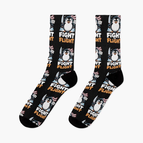 Item preview, Fight Or Flight Meme Penguin - It’s the perfect gift for people with a sense of humor who deal with stress, anxiety, or simply love funny and quirky penguin memes. designed and sold by ZyziowskyArt.