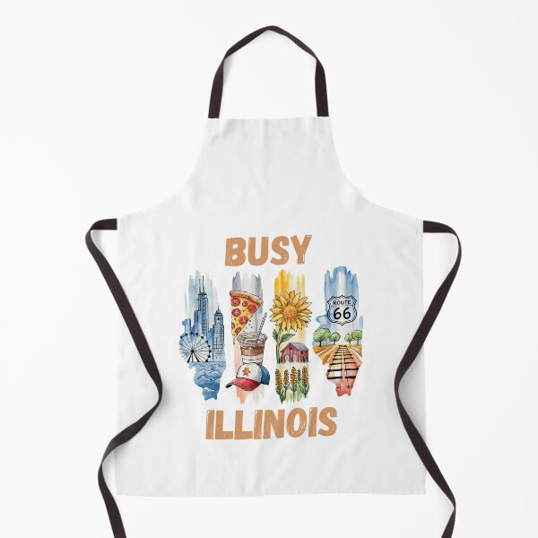 Item preview, Busy Illinois – state pride & urban city life design designed and sold by CleanDecor.