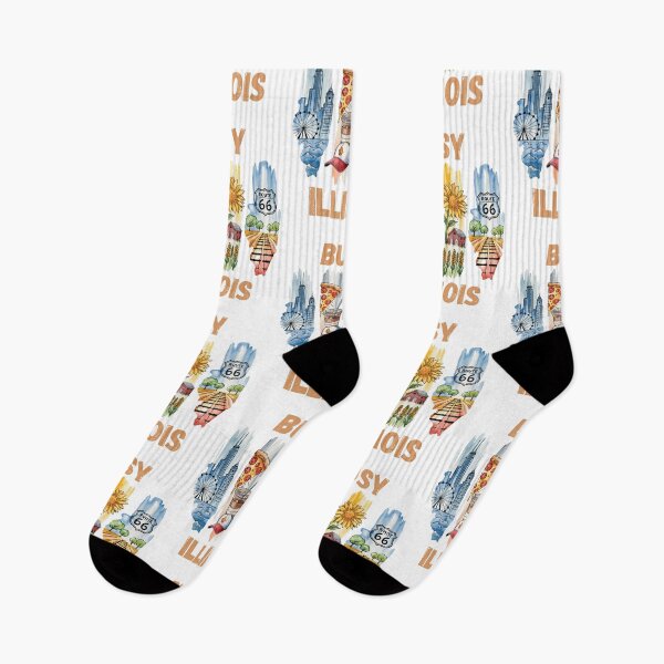 Item preview, Busy Illinois – state pride & urban city life design designed and sold by CleanDecor.