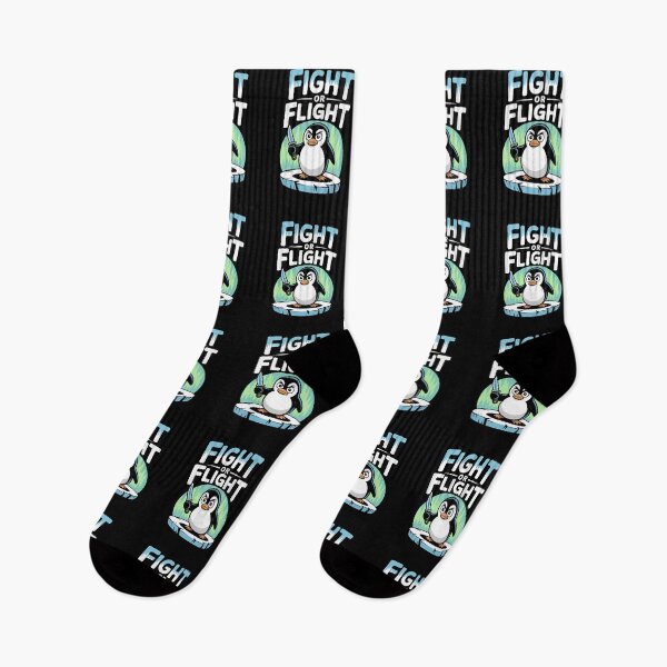 Item preview, Fight Or Flight Meme Penguin - It’s the perfect gift for people with a sense of humor who deal with stress, anxiety, or simply love funny and quirky penguin memes. designed and sold by ZyziowskyArt.