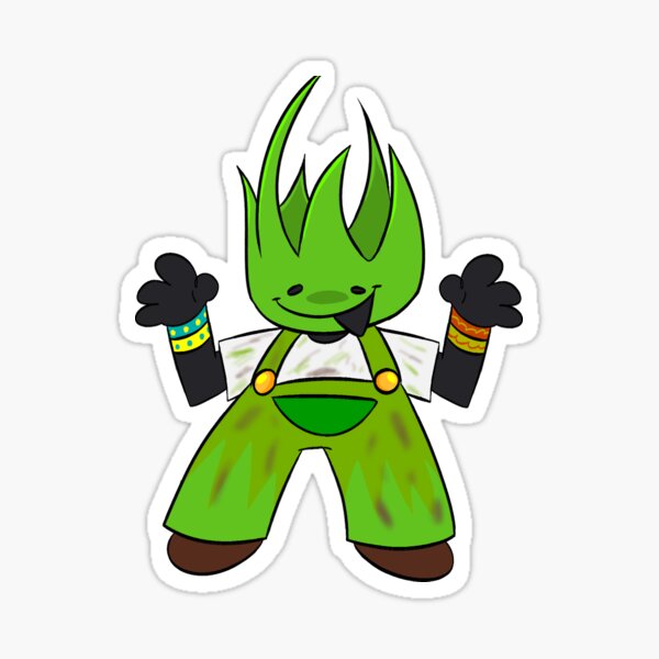 Grassy Humanoid Sticker