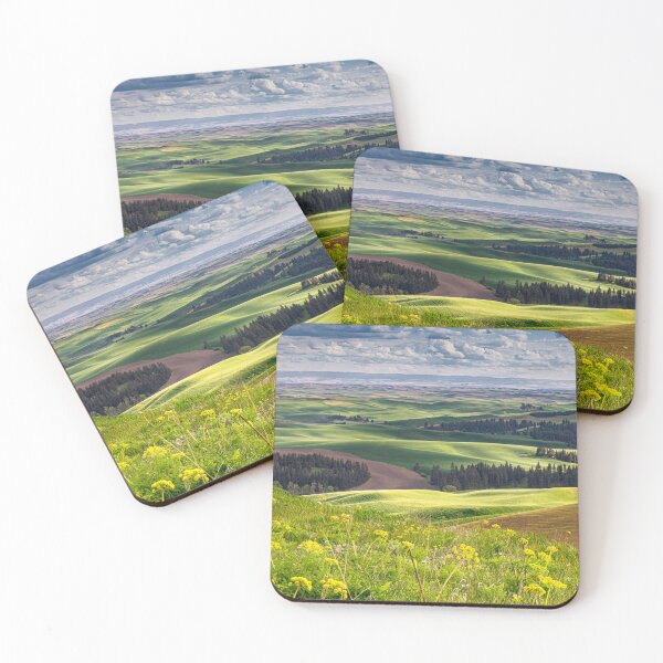 Item preview, Biscuitroot Flowers Overlooking the Palouse Hills From Kamiak Butte, Washington designed and sold by Alison Meyer Photography.