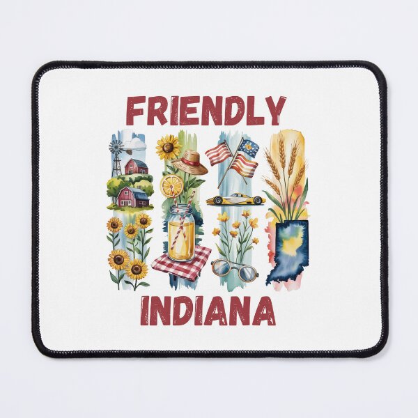 Item preview, Friendly Indiana – hoosier state pride & midwest charm design designed and sold by CleanDecor.