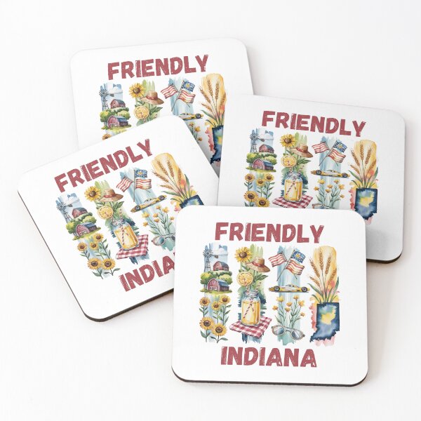 Item preview, Friendly Indiana – hoosier state pride & midwest charm design designed and sold by CleanDecor.