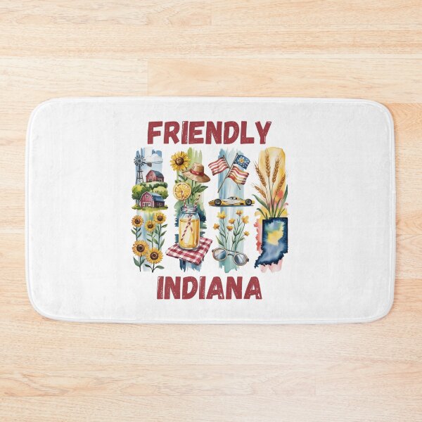 Item preview, Friendly Indiana – hoosier state pride & midwest charm design designed and sold by CleanDecor.