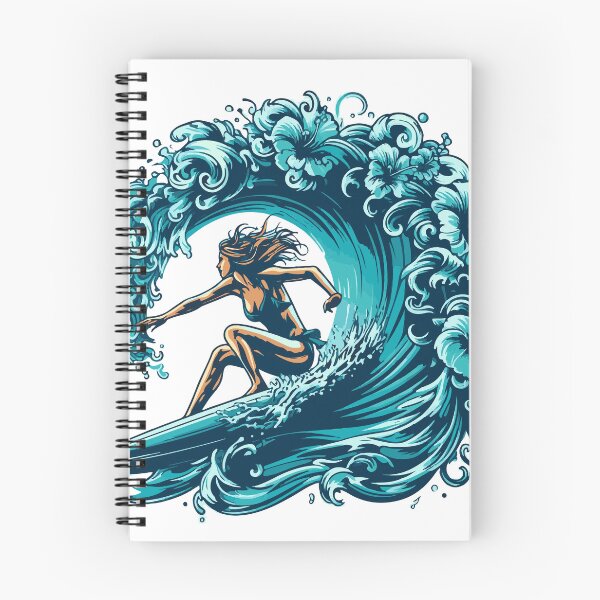 Item preview, Surfer Chick riding a big Hawaiian wave designed and sold by DesignAddicts.