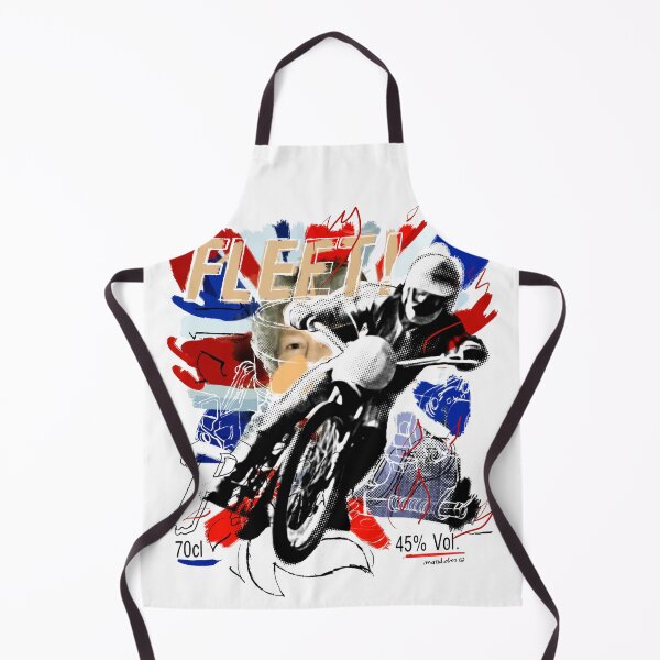 Item preview, FLEET! – Motard Art Collage in Mixed Media designed and sold by Matalobos / Retro Art & Classic Machines.