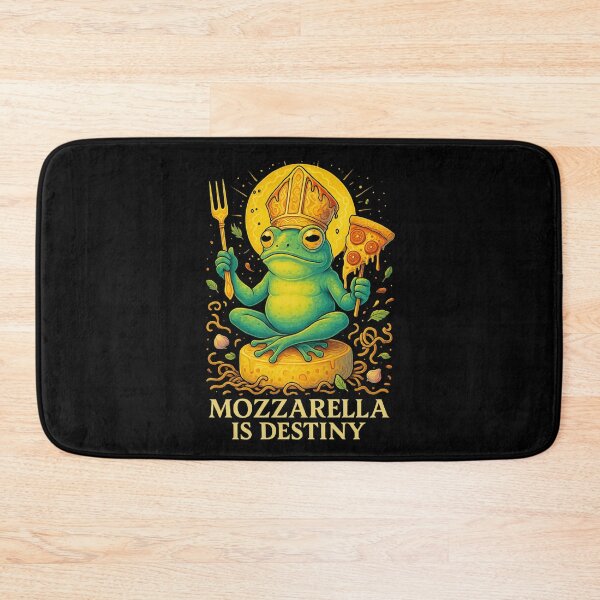 Item preview, Mozzarella Is Destiny Frog Meme Surreal Pasta Fantasy designed and sold by JerdbordinShop.
