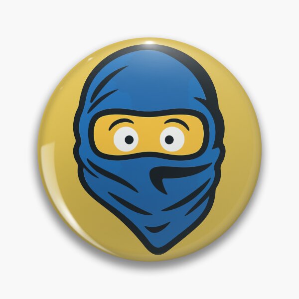 Item preview, Shocked Blue Ninja Face – Funny Cartoon Sticker designed and sold by Emanova9.