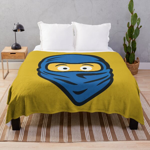 Item preview, Shocked Blue Ninja Face – Funny Cartoon Sticker designed and sold by Emanova9.