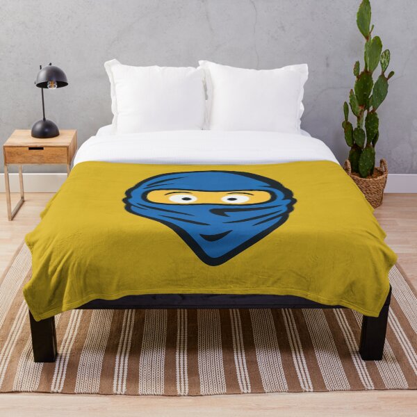 Item preview, Shocked Blue Ninja Face – Funny Cartoon Sticker designed and sold by Emanova9.