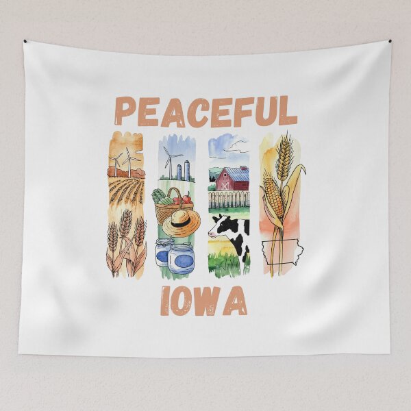 Item preview, Peaceful Iowa – hawkeye state pride & countryside design designed and sold by CleanDecor.