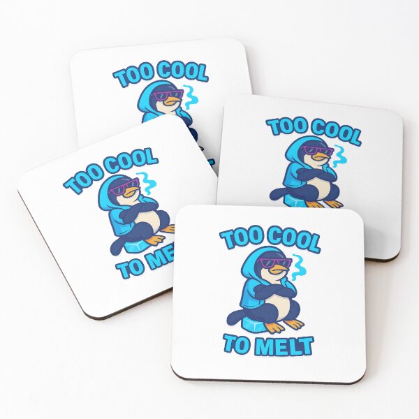 Item preview, Cool Penguin – Too Cool to Melt Funny Winter Animal Quote designed and sold by Domci.