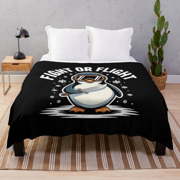 Item preview, Fight Or Flight Meme Penguin - It’s the perfect gift for people with a sense of humor who deal with stress, anxiety, or simply love funny and quirky penguin memes. designed and sold by ZyziowskyArt.