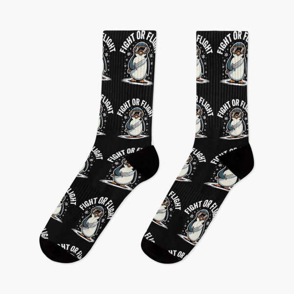 Item preview, Fight Or Flight Meme Penguin - It’s the perfect gift for people with a sense of humor who deal with stress, anxiety, or simply love funny and quirky penguin memes. designed and sold by ZyziowskyArt.