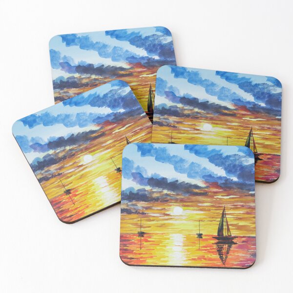Item preview, Sunset On The Afremov Sea designed and sold by ShapeBow.