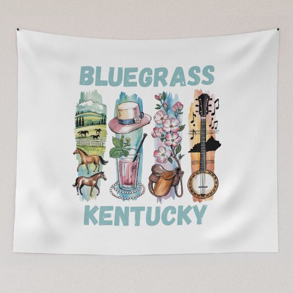 Item preview, Bluegrass Kentucky – horse country & southern pride design designed and sold by CleanDecor.