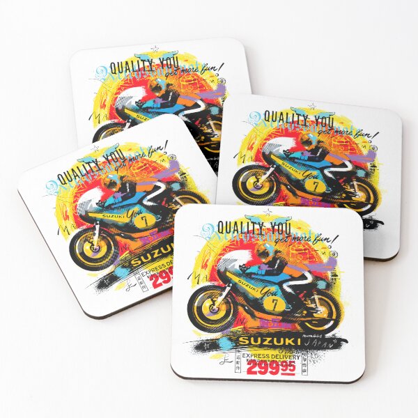 Item preview, More fun! – Vintage Motorcycle Racing Design designed and sold by Matalobos / Retro Art & Classic Machines.