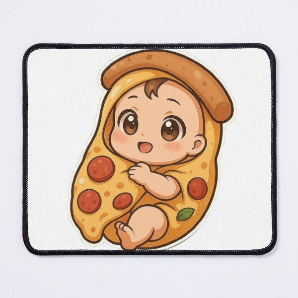Item preview, Cute Baby Pizza Anime Sticker | Kawaii Food Art for Pizza Lovers designed and sold by The-Onyxx.
