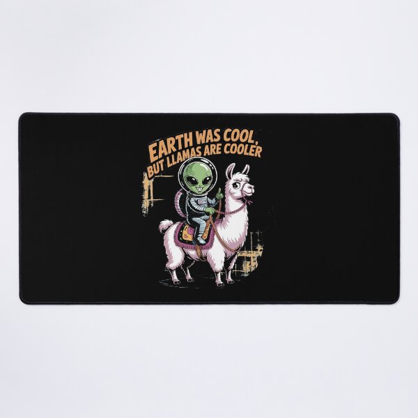 Item preview, Earth was cool, but lama's are cooler - Hello human alien designed and sold by JansenGS.