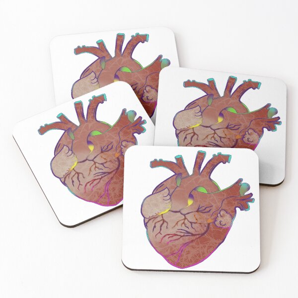 Item preview, anatomical heart color pop and semi-realism designed and sold by Kalhanne.
