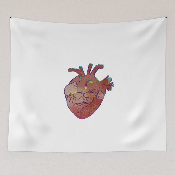 Item preview, anatomical heart color pop and semi-realism designed and sold by Kalhanne.