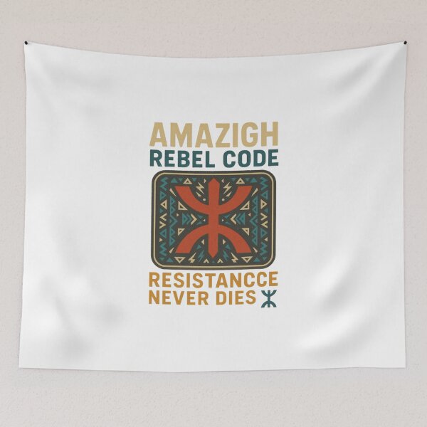 Item preview, Amazigh Rebel Code – Resistance Never Dies ⵣ" designed and sold by salimarts5dz.