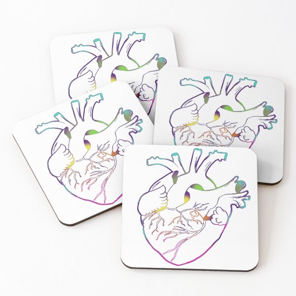 Item preview, color pop anatomical heart designed and sold by Kalhanne.