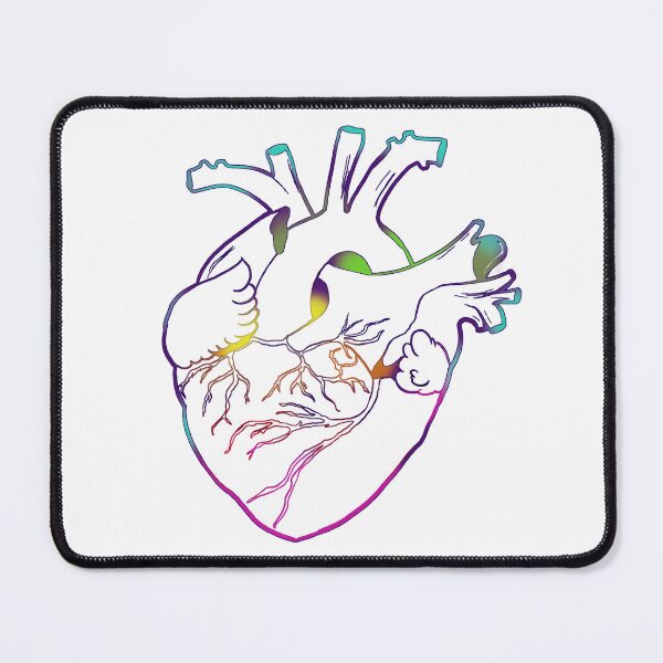 Item preview, color pop anatomical heart designed and sold by Kalhanne.
