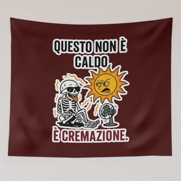 Item preview, THIS IS NOT HEAT, IT'S CREMATION - FUNNY SKELETON SUMMER DESIGN designed and sold by IroniaeCo.