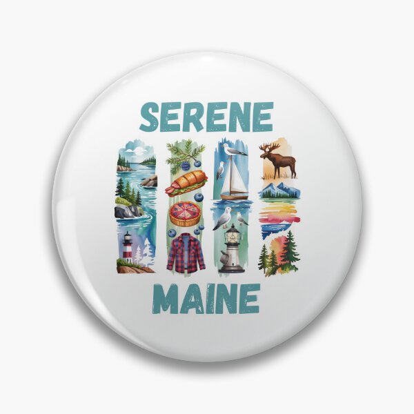 Item preview, Serene Maine – coastal calm & pine tree state design designed and sold by CleanDecor.