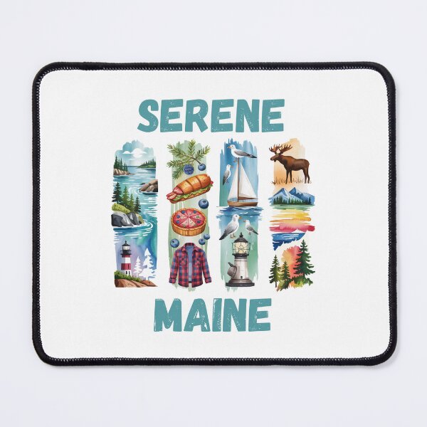Item preview, Serene Maine – coastal calm & pine tree state design designed and sold by CleanDecor.