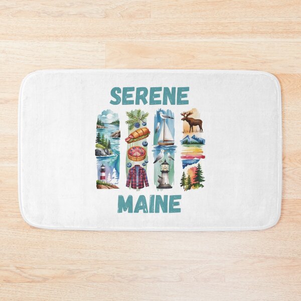 Item preview, Serene Maine – coastal calm & pine tree state design designed and sold by CleanDecor.