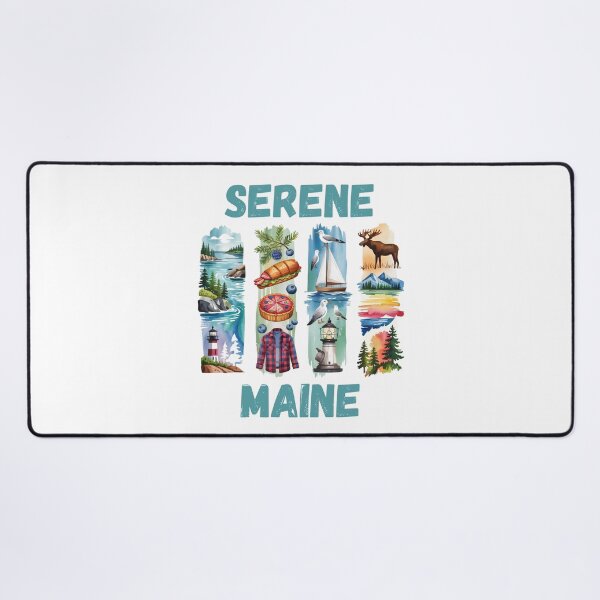 Item preview, Serene Maine – coastal calm & pine tree state design designed and sold by CleanDecor.