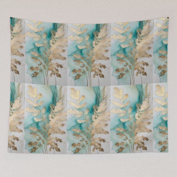 Item preview,  Gold leaf texture, gold  green texture, leaf pattern, gold marble, green stone designed and sold by KolorellaS.