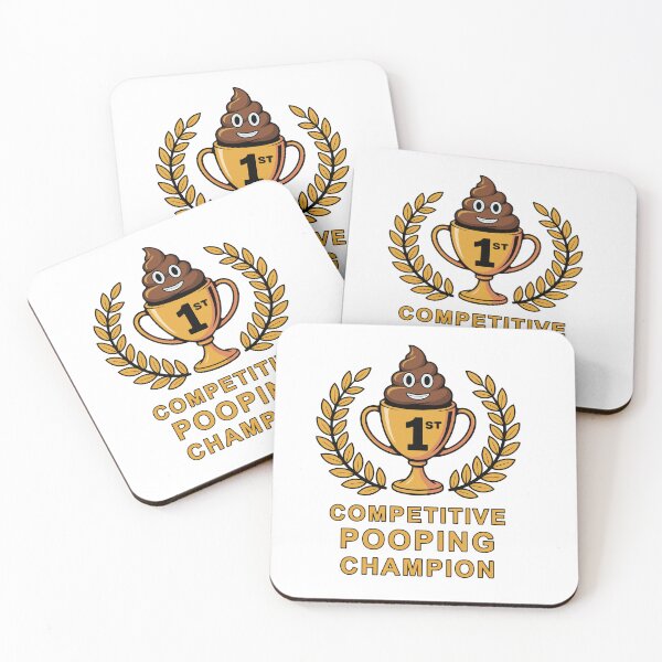 Item preview, COMPETITIVE POOPING CHAMPION designed and sold by Catinorbit.