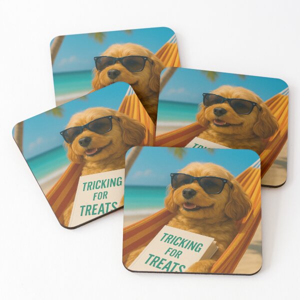 Item preview, Will Trick for Treats - Funny Dog Art for finding your balance designed and sold by Hell-phaba.
