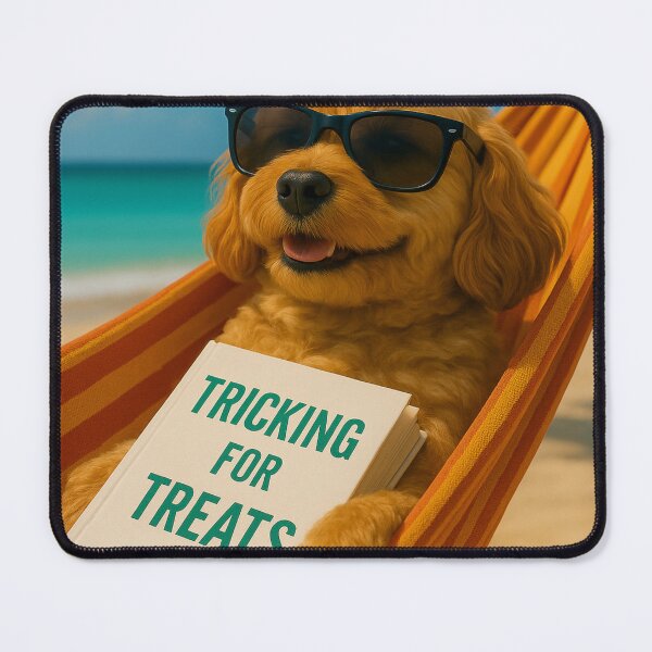 Item preview, Will Trick for Treats - Funny Dog Art for finding your balance designed and sold by Hell-phaba.