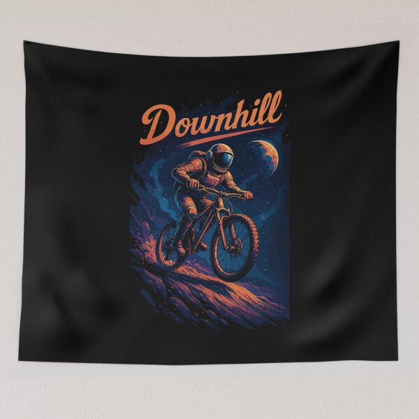 Item preview, MTB Mountain Biking Downhill Astronaut Gift designed and sold by Pineapple-Tree.
