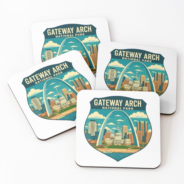 Item preview, Gateway Arch National Park Retro Sticker designed and sold by Ismeal Von.