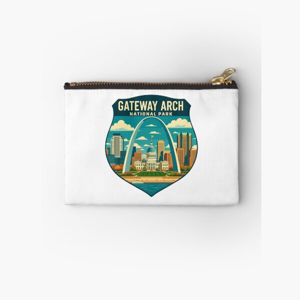 Item preview, Gateway Arch National Park Retro Sticker designed and sold by Ismeal Von.