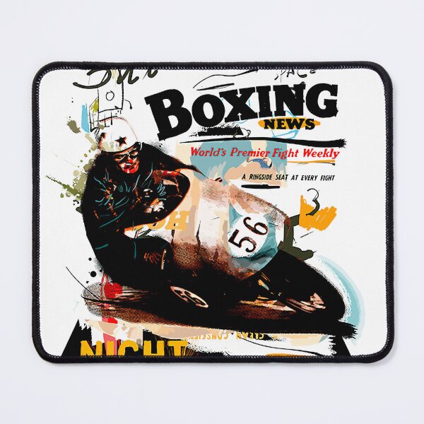 Item preview, Boxing News – Vintage Motorcycle Racing Design designed and sold by Matalobos / Retro Art & Classic Machines.
