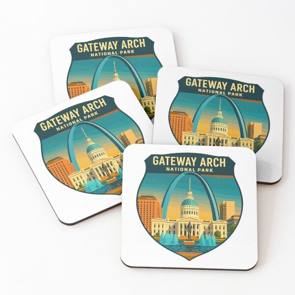 Item preview, Gateway Arch National Park Retro Sticker designed and sold by Ismeal Von.