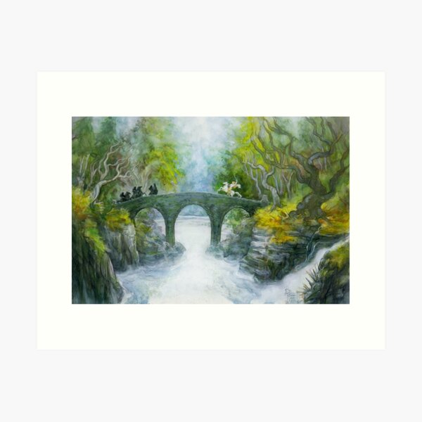 Vista previa del artículo con la obra «En el último puente», diseñado y vendido por BohemianWeasel.